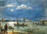 Hendrick Avercamp Fishermen by Moonlight painting